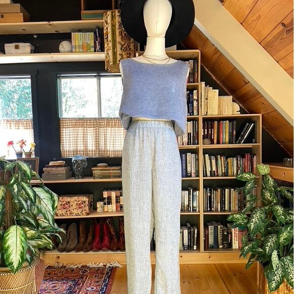 Eileen Fisher Linen Pant - Picture 1 of 8